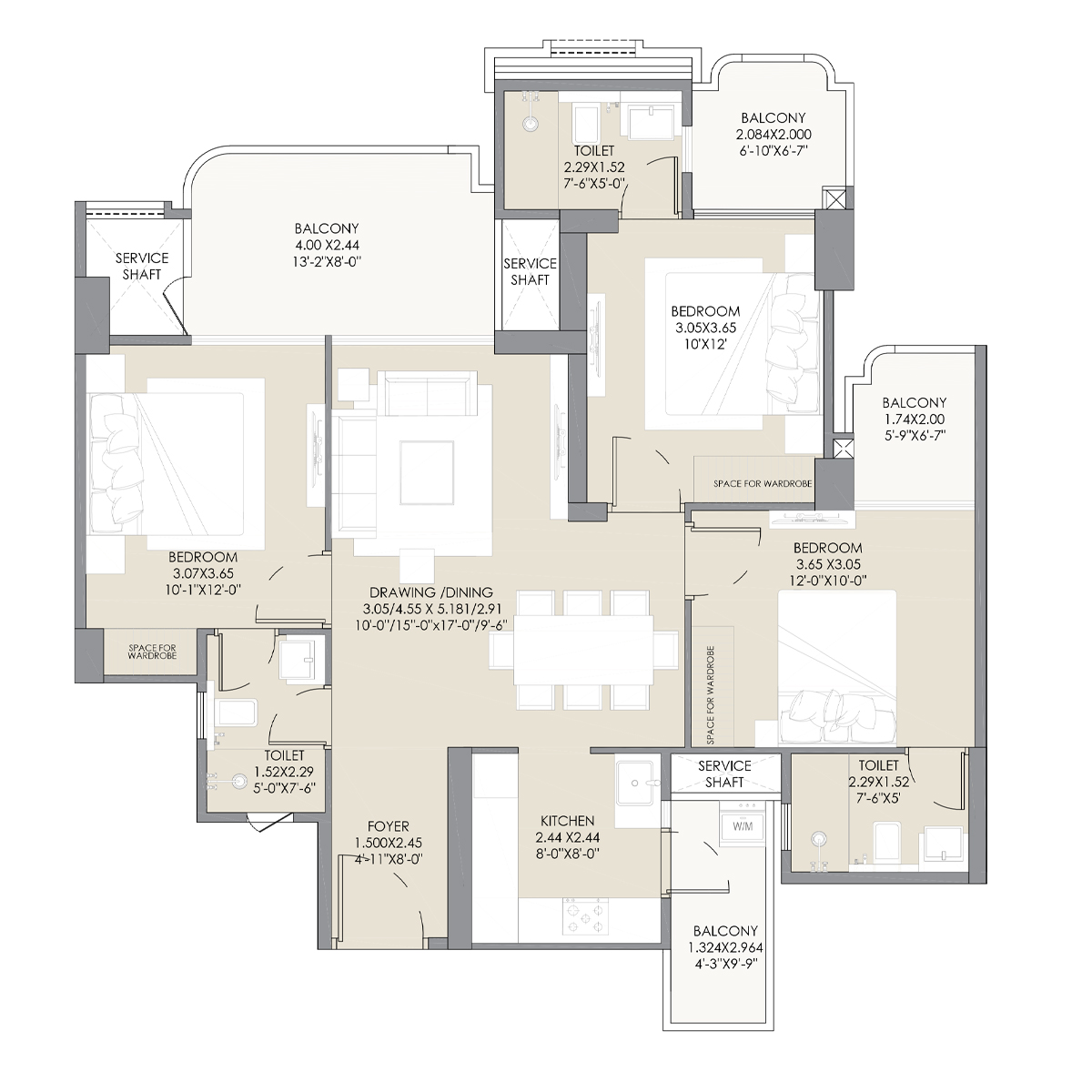 3 BHK